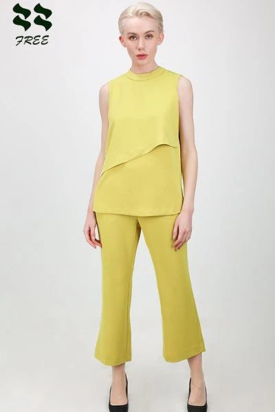 Solid Crepe Woven Tank Top Supplier