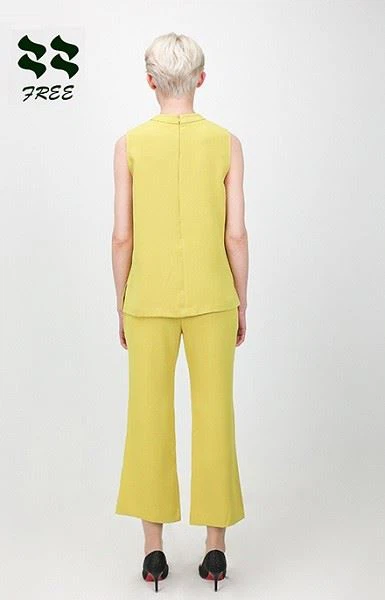 Solid Crepe Woven Tank Top Supplier